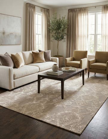 5' 10 x 8' 10 Hand Knotted Luna Rug