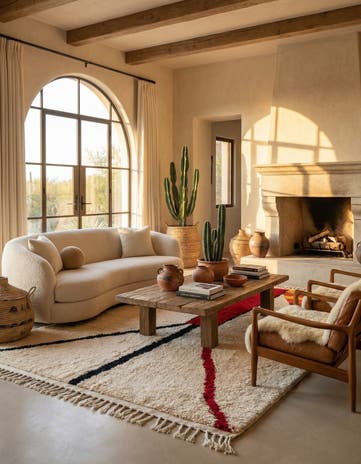 5' 6 x 7' 7 Hand Knotted Moroccan Wool Rug