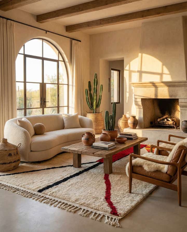 5' 6 x 7' 7 Hand Knotted Moroccan Wool Rug