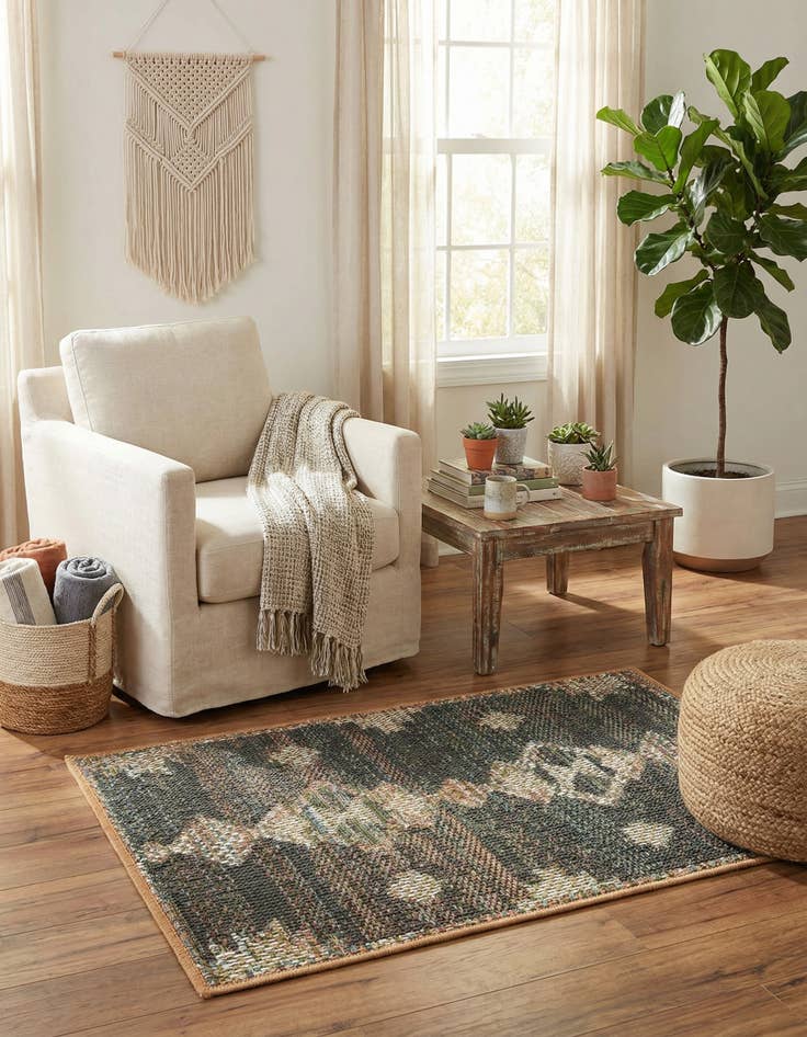 Detail image of  2' x 3'  Washable Baja Indoor / Outdoor Rug