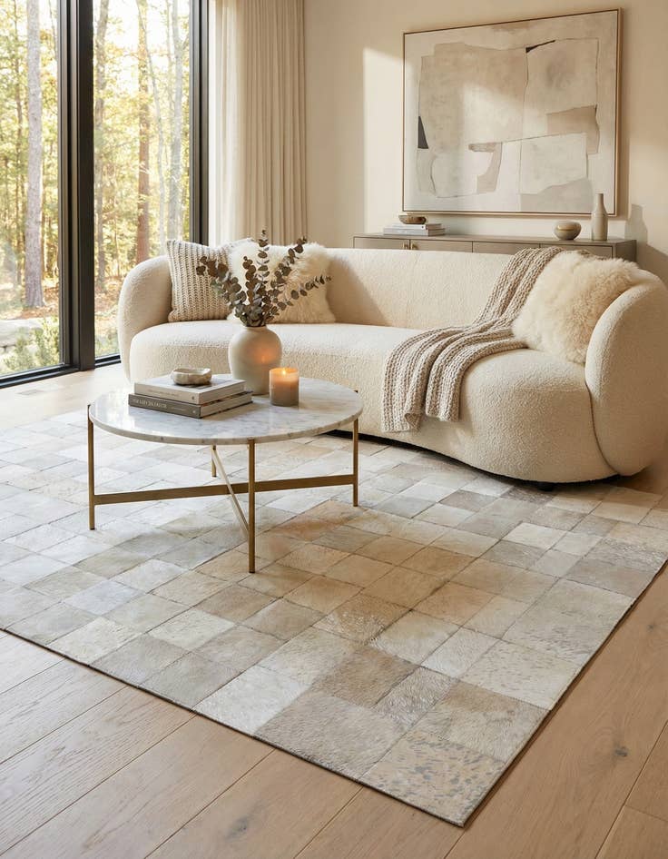 Detail image of 5' 1 x 8' Cowhide Rug