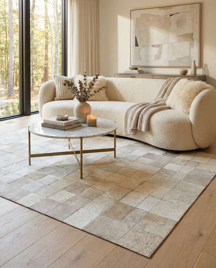 5' 1 x 8' Cowhide Rug