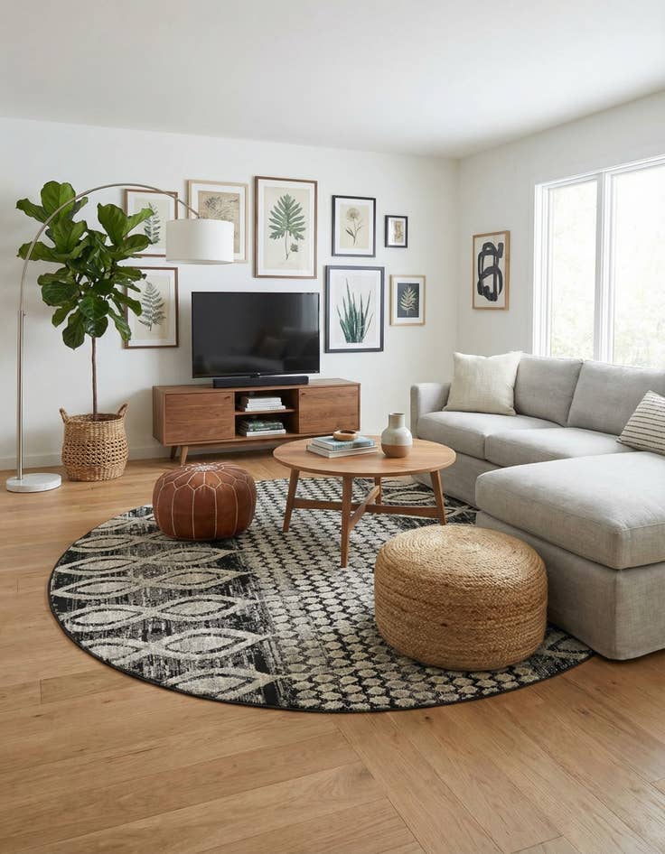 Detail image of 7' x 7' Cherokee Round Rug