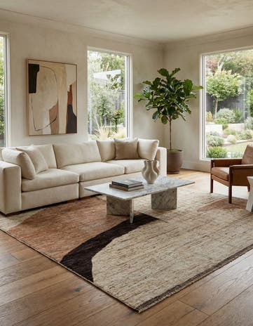 8' 7 x 9' 8 Hand Knotted Darya Wool Rug