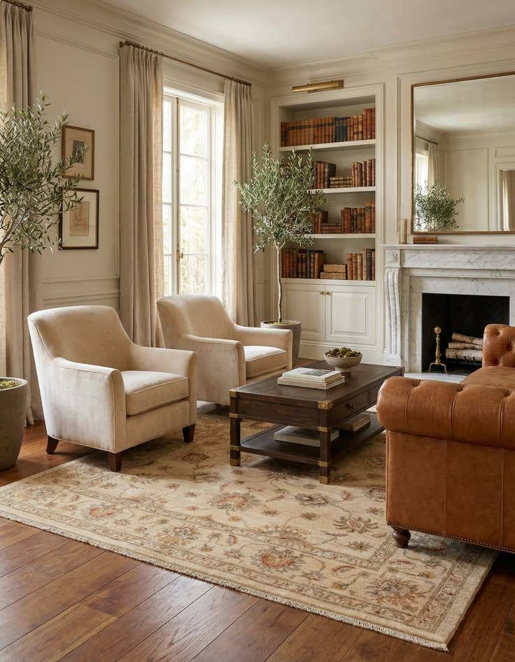 Detail image of  4' 10 x 6' 3  Hand Knotted Peshawar Ziegler Rug