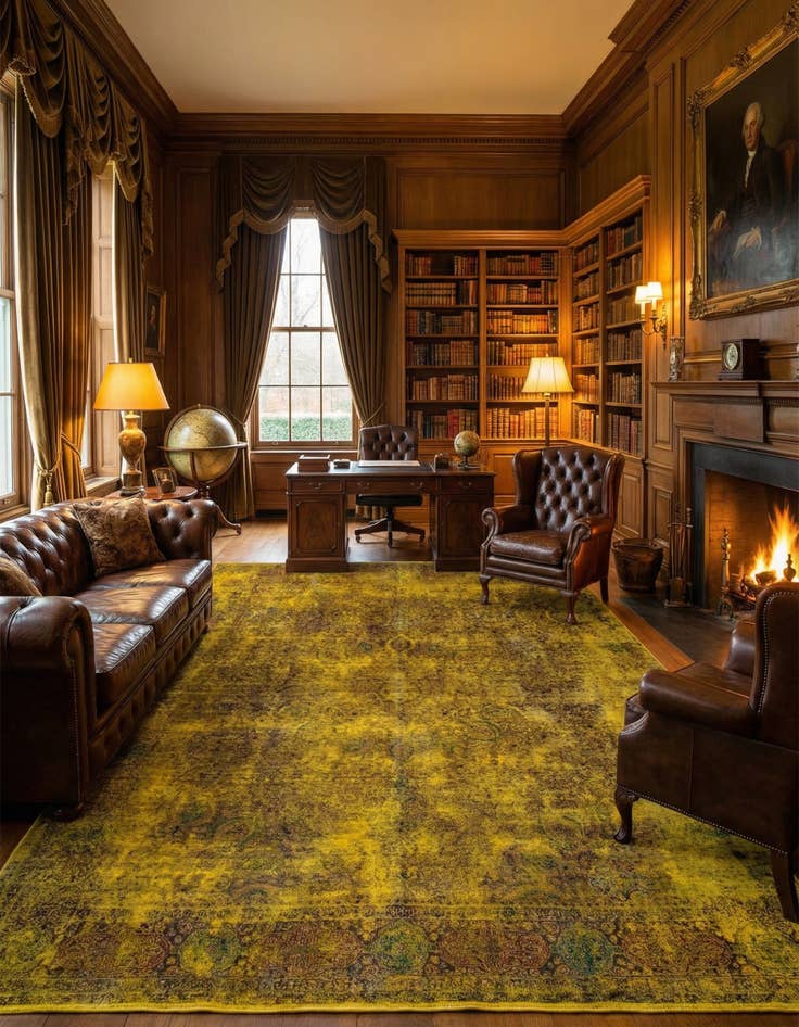 Detail image of 9' 7 x 12' 4 Vintage Royal Wool Rug