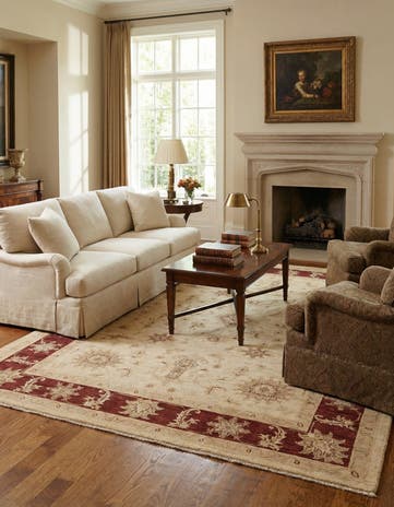 5' 8 x 7' 3 Hand Knotted Peshawar Ziegler Rug