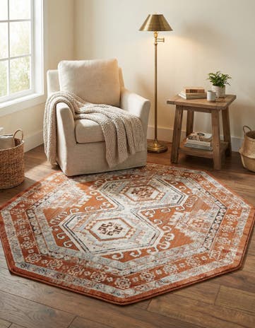 5' 3 x 5' 3 Charlotte Octagon Rug