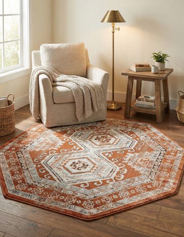5' 3 x 5' 3 Charlotte Octagon Rug