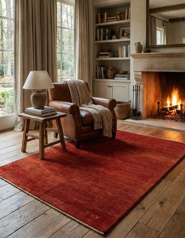 4' x 5' 6 Hand Knotted Gabbeh Persian Wool Rug