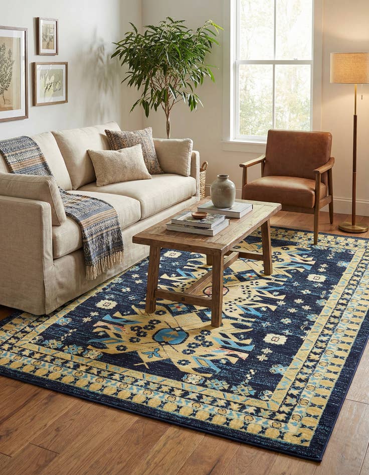 Detail image of  7' x 10' Heris Rug