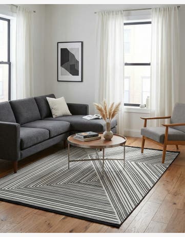 Black and White Milano Rug