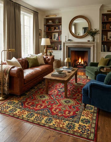 5' x 6' 9 Hand Knotted Kazak Rug