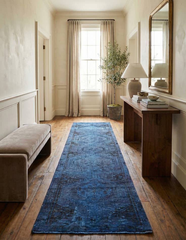 Detail image of 2' 6 x 11' Hand Knotted Ultra Vintage Persian Wool Runner Rug