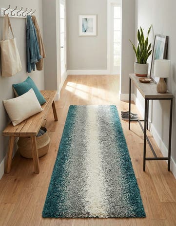 2' 7 x 8' Soft Touch Shag Runner Rug
