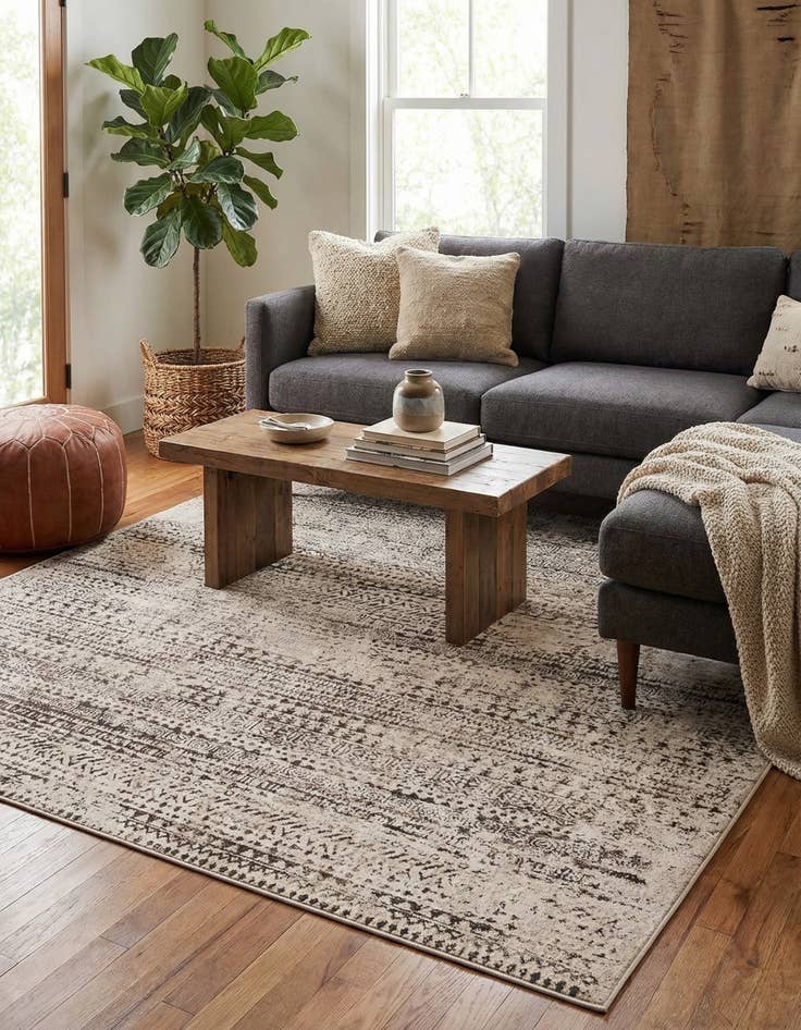 Detail image of 7' 10 x 7' 10 Hermitage Square Rug