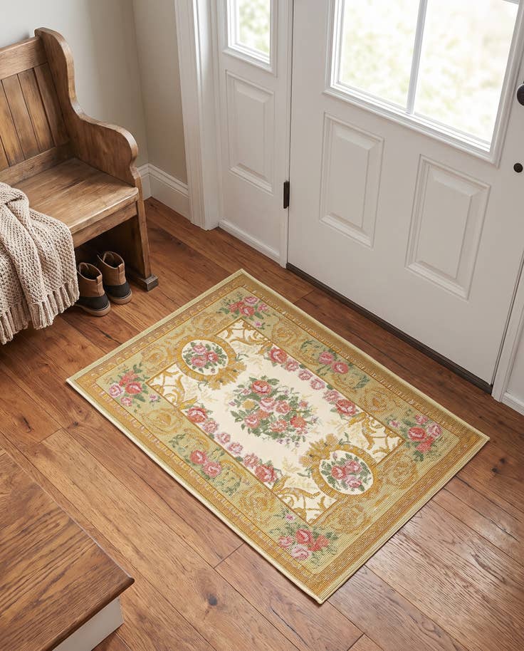 Detail image of 2' x 3' Easy-Clean Traditional Indoor / Outdoor Rug