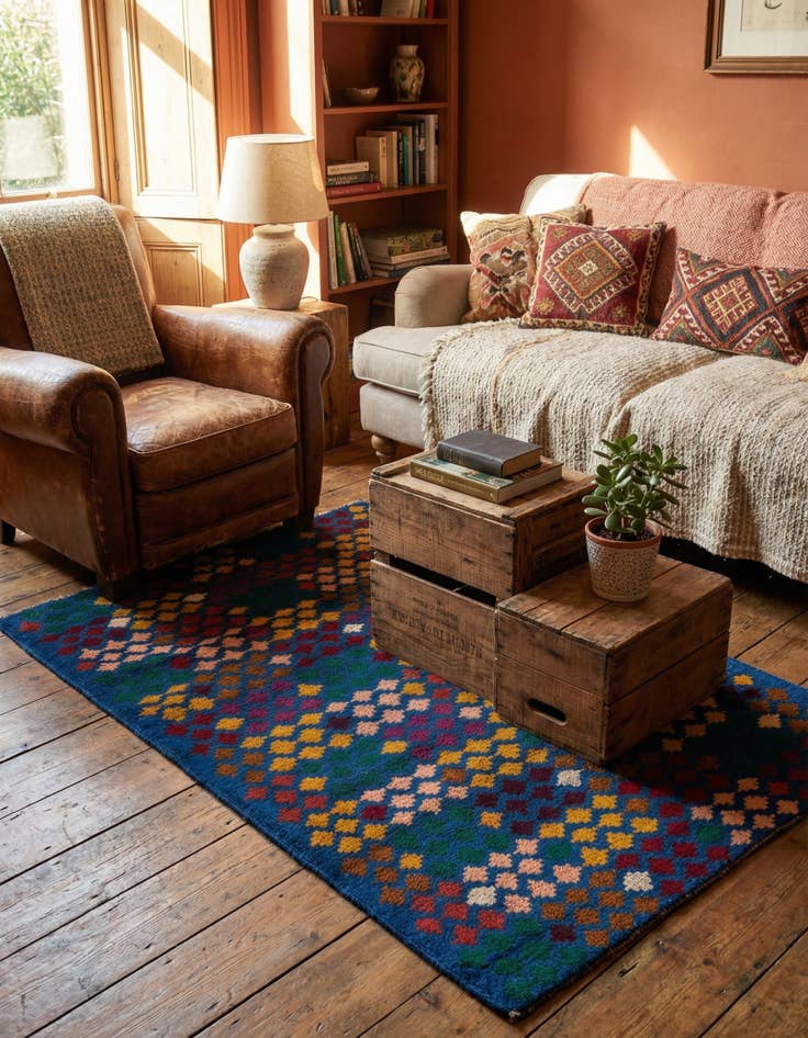 Detail image of 2' 9 x 4' 7  Hand Knotted Balouch Wool Rug