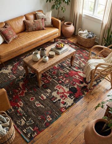 5' x 7' 9 Hand Knotted Moroccan Wool Rug