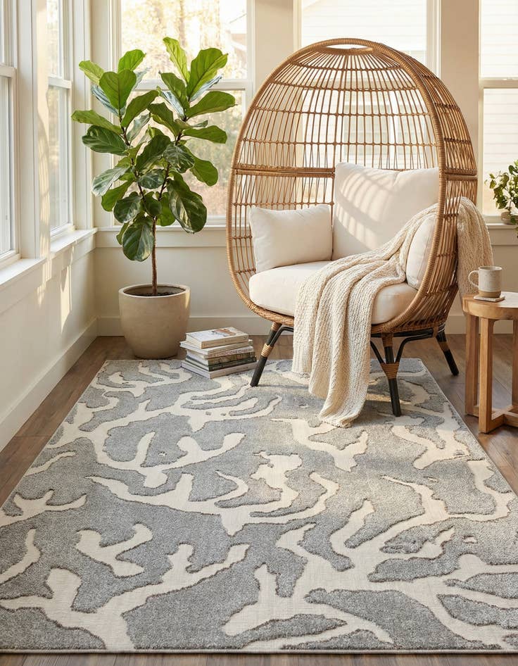 Detail image of 7' 10 x 10'  Washable Sabrina Soto Indoor / Outdoor Rug