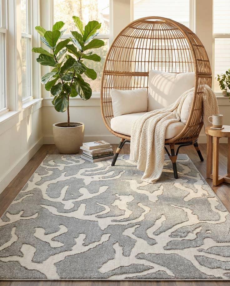 Detail image of 7' 10 x 10' Easy-Clean Sabrina Soto Indoor / Outdoor Rug
