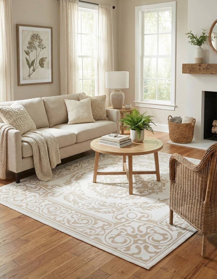 Detail image of 6' x 6' Hermitage Square Rug