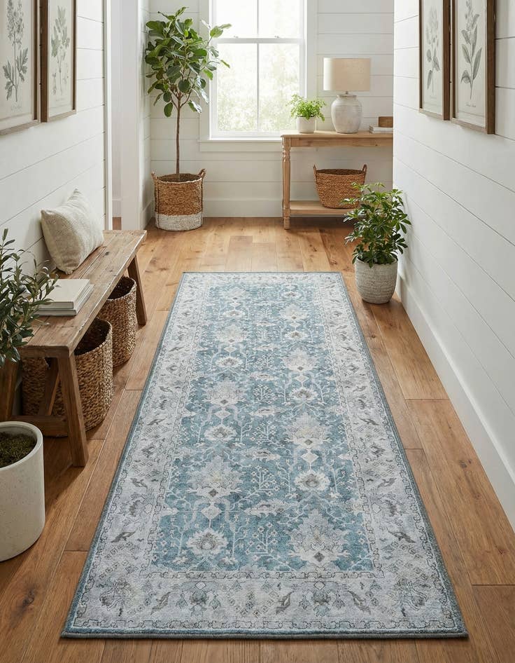 Detail image of 2' x 5' 1 Washable Timeless Runner Rug