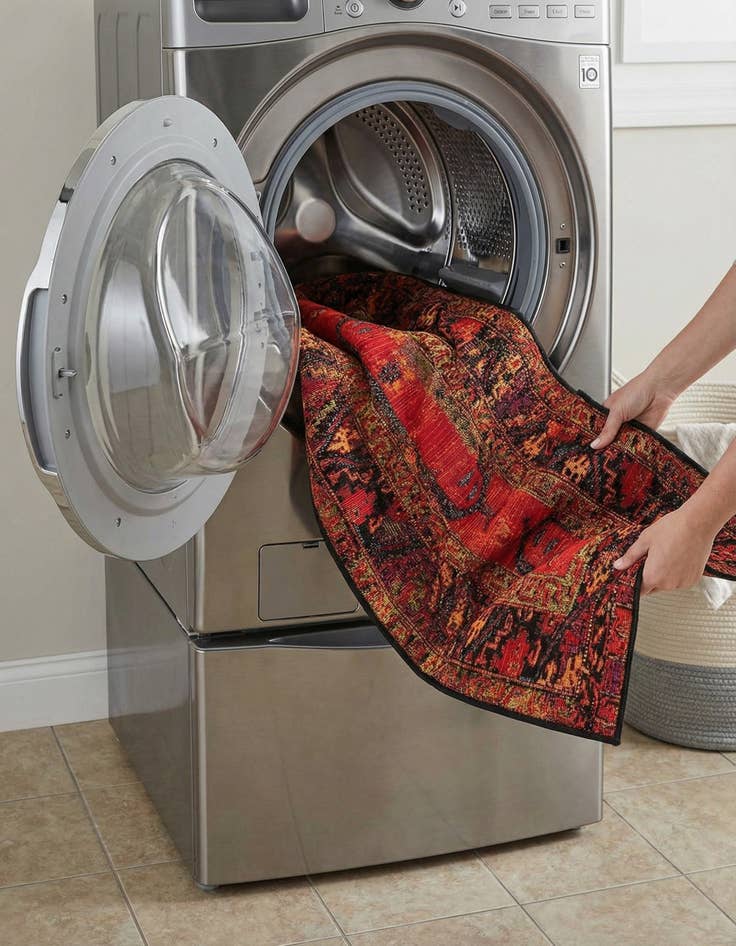 Detail image of  2' x 8'  Washable Tribal Indoor / Outdoor Runner Rug