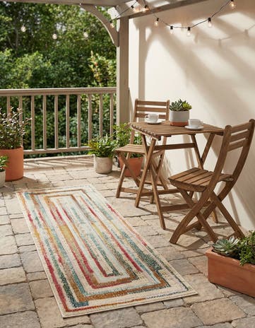 2' x 6' Easy-Clean Casablanca Indoor / Outdoor Runner Rug