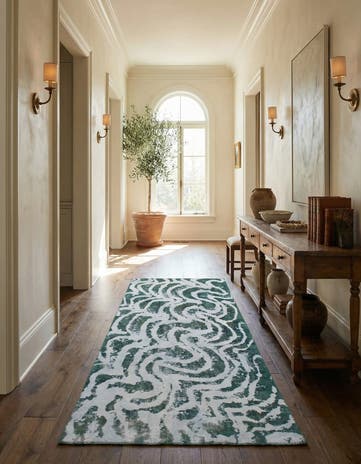 4' 6 x 8' 8 Hand Knotted Ultra Vintage Persian Wool Runner Rug