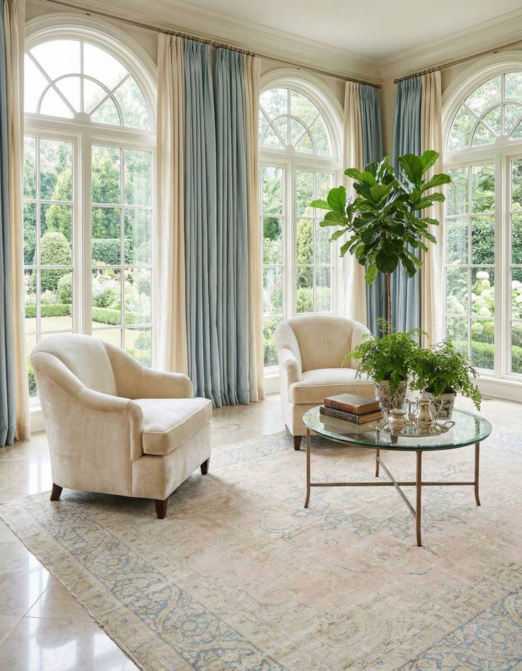 Detail image of 9' 10 x 13' 3 Vintage Royal Wool Rug