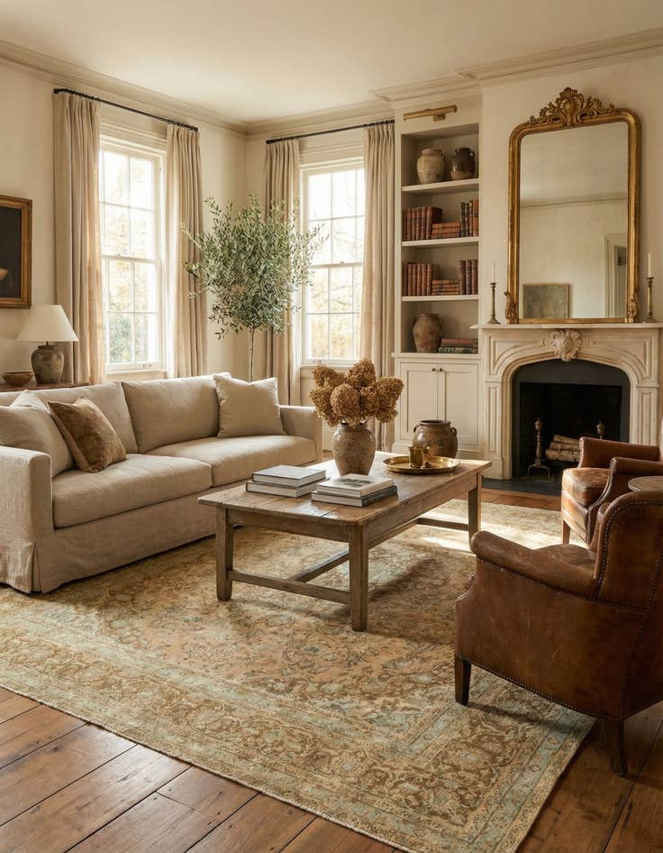 Detail image of 9' 8 x 12' 7  Hand Knotted Ultra Vintage Persian Wool Rug