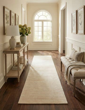 2' 7 x 9' 10 Hand Knotted Darya Wool Runner Rug