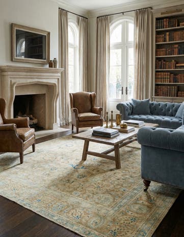 7' 6 x 11' Hand Knotted Ultra Vintage Persian Wool Rug