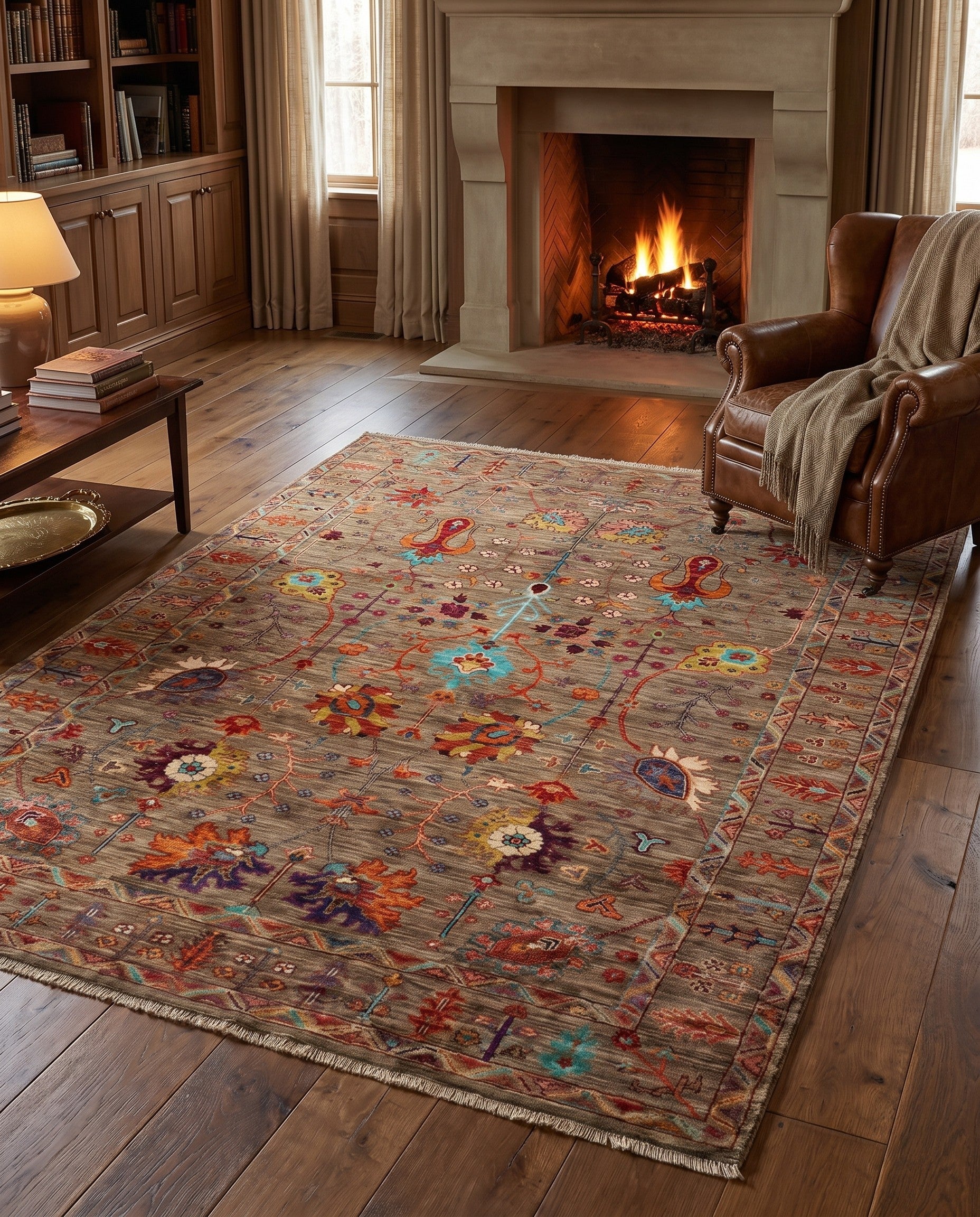 5' 1 x 6' 5 Hand Knotted Ariana Ziegler Rug
