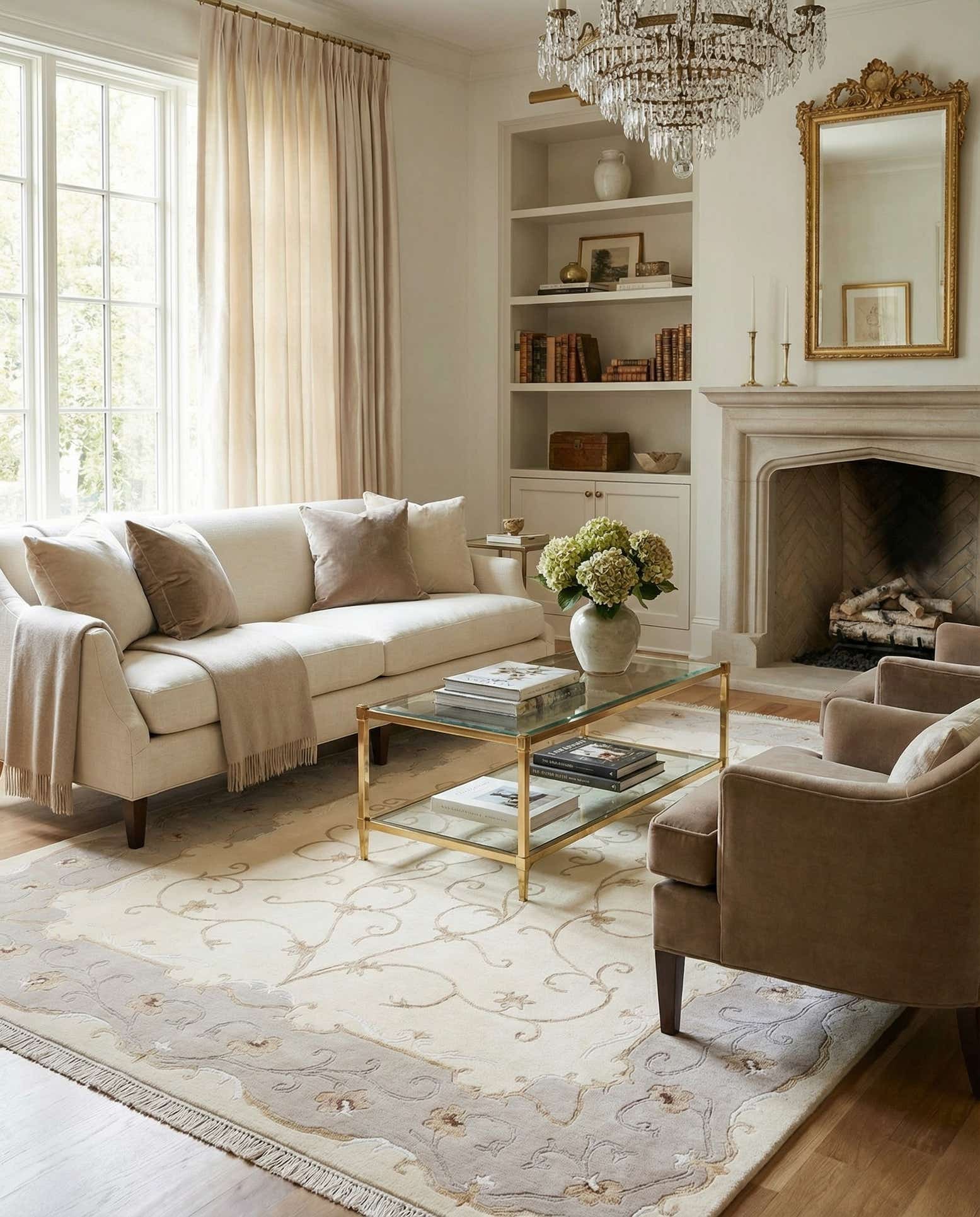 5' 9 x 7' 10 Hand Knotted Darya Wool Rug
