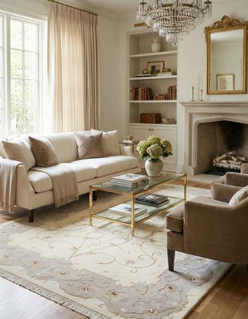 5' 9 x 7' 10 Hand Knotted Darya Wool Rug