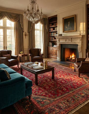 7' 7 x 10' 3 Hand Knotted Liliyan Persian Wool Rug