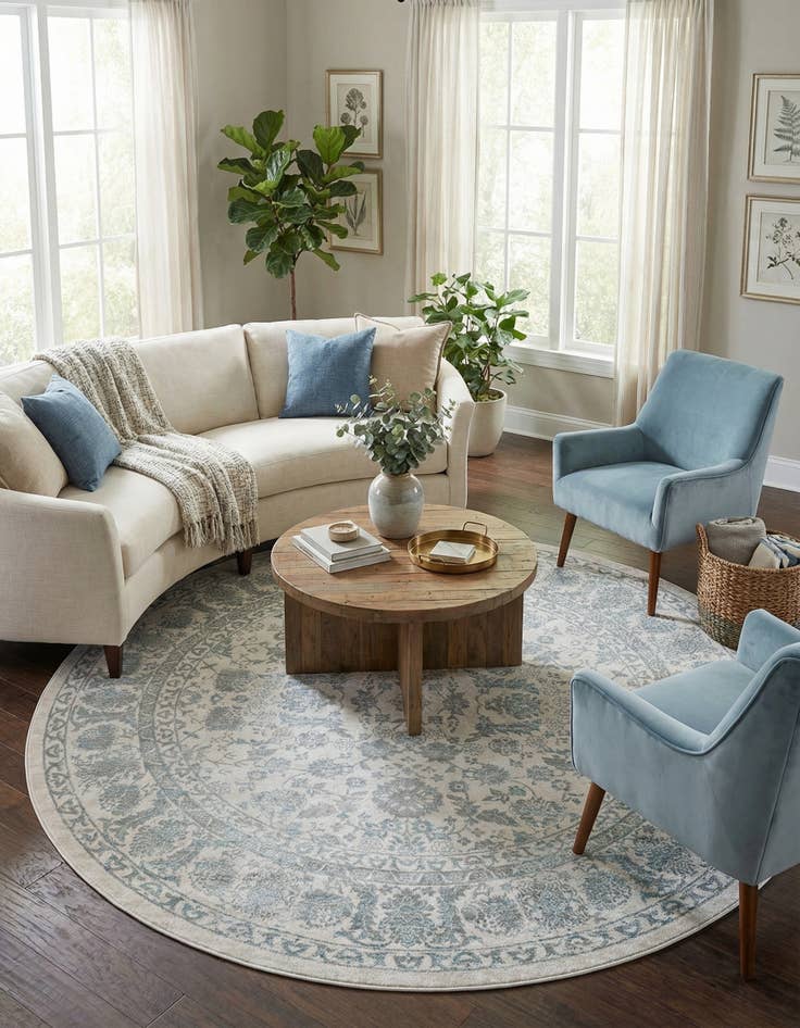 Detail image of 7' 10 x 7' 10 Uptown Central Park Round Rug