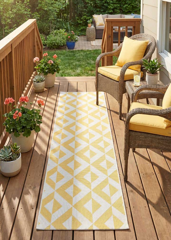 2' x 8' Easy-Clean Jill Zarin Napa Indoor / Outdoor Runner Rug
