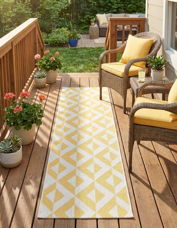 2' x 8' Easy-Clean Jill Zarin Napa Indoor / Outdoor Runner Rug