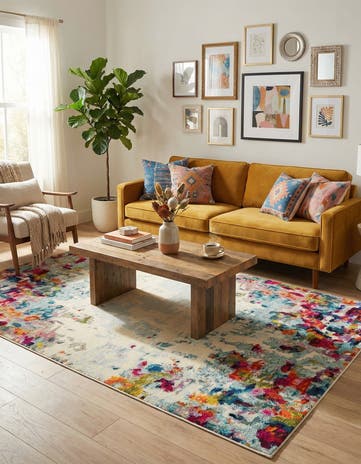 6' x 9' Washable Theia Rug
