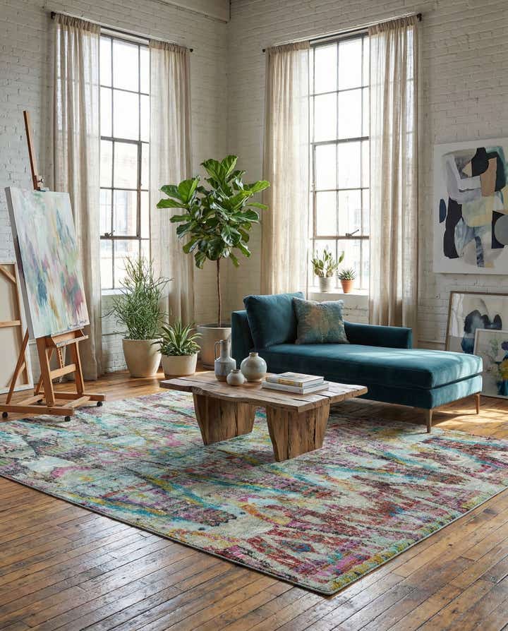 5' 11 x 9' 2 Hand Knotted Kundan Rug