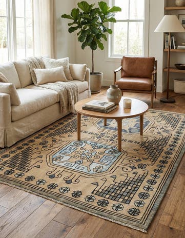 5' 7 x 8' 2 Hand Knotted Darya Rug
