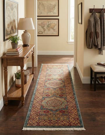 Light Blue Amina Runner Rug