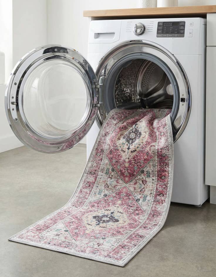 Detail image of 2' x 8'  Washable Yara Runner Rug