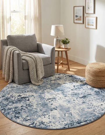 5' x 5' Aurora Round Rug