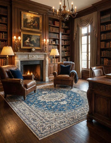 6' 11 x 10' 6 Hand Knotted Nain Rug