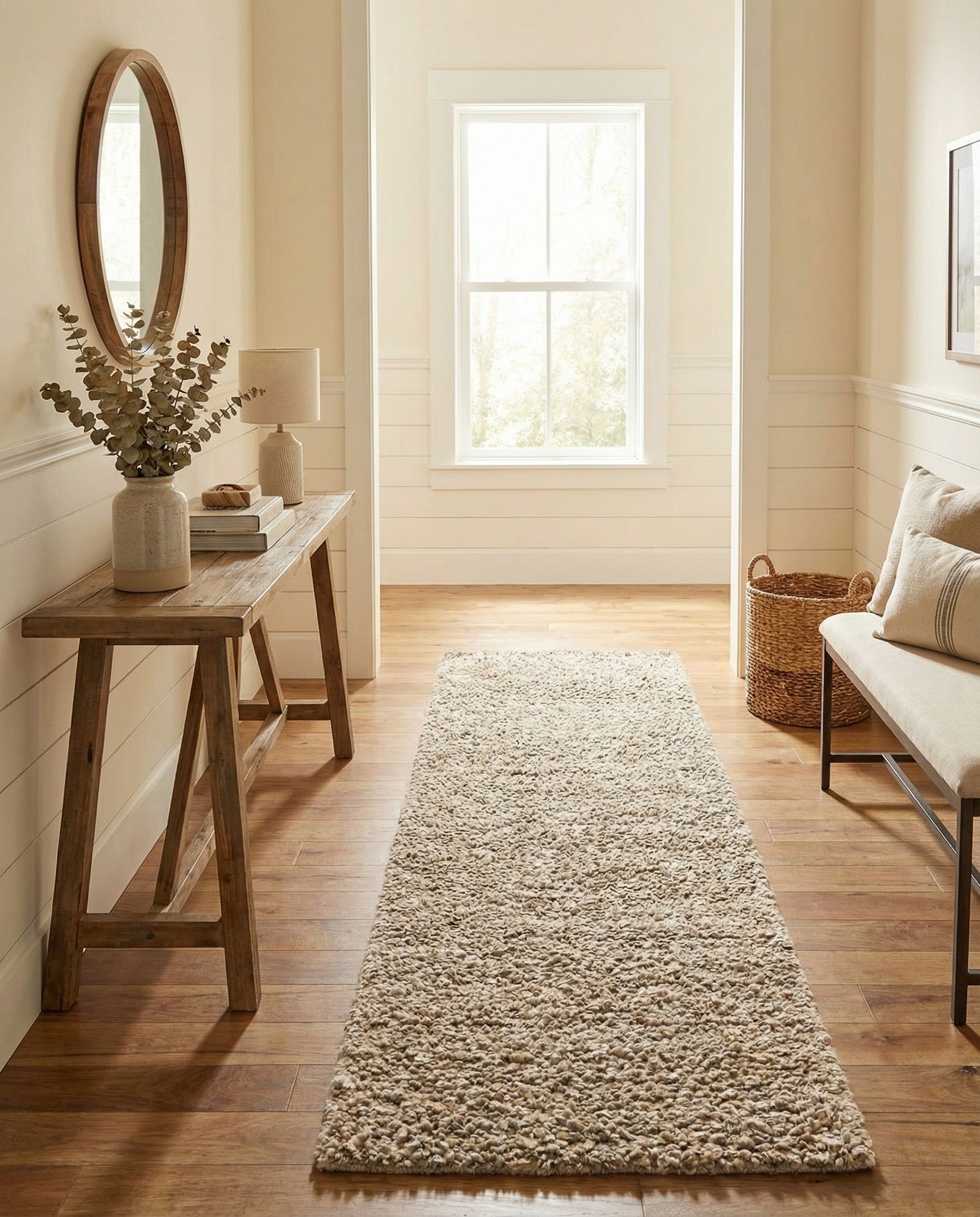  2' 7 x 12'  Hand Woven Haka Deluxe Shag Runner Rug