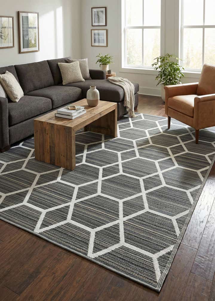 7' 10 x 10' Easy-Clean Vista Breeze Indoor / Outdoor Rug